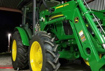 tractor in barn